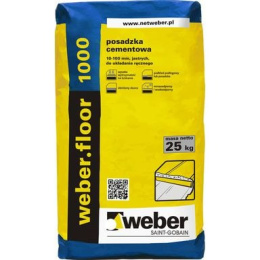 WEBER Posadzka cementowa WEBER FLOOR 1000 (25 kg)