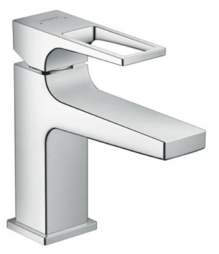 HANSGROHE Metropol Bateria umywalkowa jednouchwytowa 100 z kompletem odpływowym push-open, uchwyt loop - 74500000