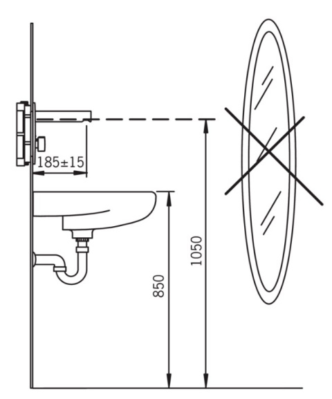 ORAS Electra 6207C Element natynkowy do baterii umywalkowej, 12V