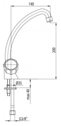 VALVEX Class Bateria umywalkowa stojąca - 2446000