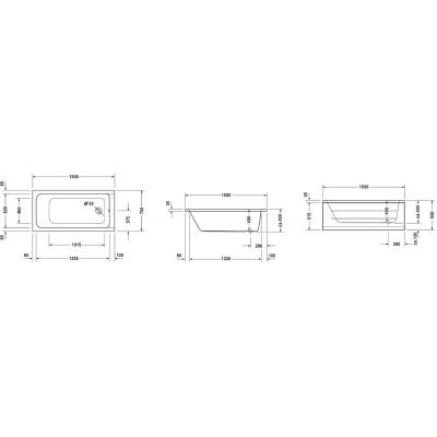 DURAVIT D-CODE wanna prostokątna 150x75 700095000000000