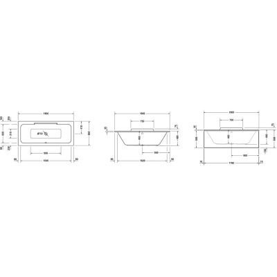 DURAVIT DURASTYLE wanna cała 180x80 700298000000000