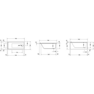 DURAVIT STARCK wanna prostokątna 150x70 700331000000000