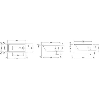 DURAVIT STARCK wanna prostokątna 150x70 700331000000000