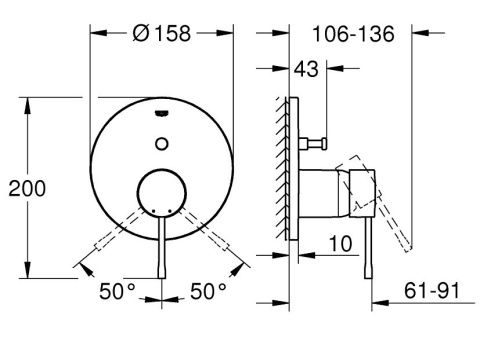 GROHE ESSENCE jednouchwytowa bateria -24058A01