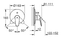 GROHE EURODISC COSMOPOLITAN jednouchwytowa bateria-19548002