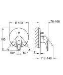 GROHE EUROSTYLE jednouchwytowa bateria wannowa-19506LS3