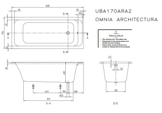 VILLEROY & BOCH ARCHITECTURA wanna 190x90 UBA199ARA2V