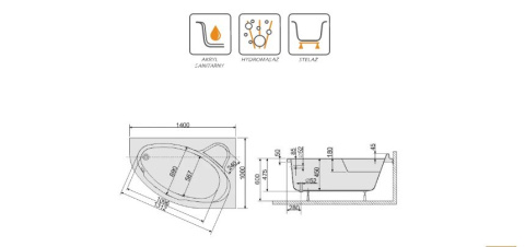 SANPLAST WAP/CO+STW wanna as. 140x100cm 610-060-0200-01-000