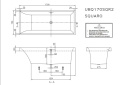 VILLEROY & BOCH SQUARO wanna 170x75 UBQ170SQR2V