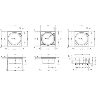 DURAVIT BLUE MOON wanna prostokątna 140x140 700143000000000