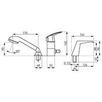 FERRO Metalia 56 Bateria wannowa wielootworowa-56046.0