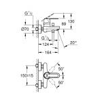 GROHE GET jednouchwytowa bateria wannowa-32887000