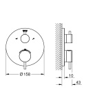 GROHE ATRIO termostatyczna bateria-24138GL3