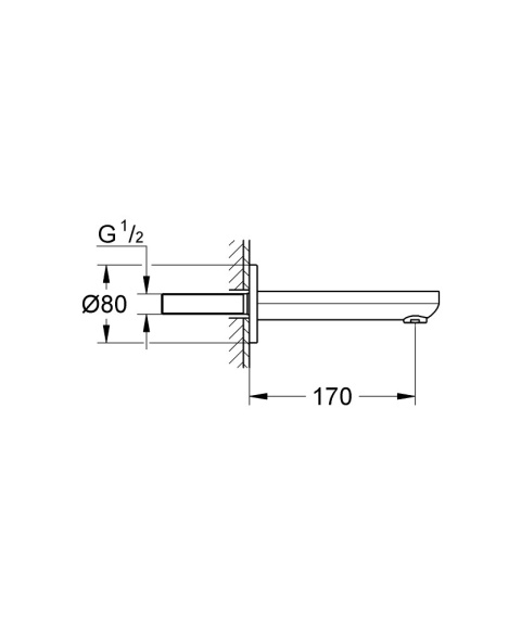 GROHE EUROSMART COSMOPOLITAN wylewka wannowa-13261000