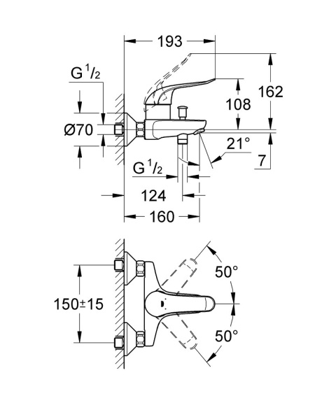 GROHE EUROECO SPECIAL jednouchwytowa bateria-32783000