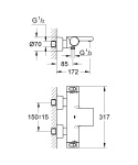 GROHE GROHTHERM 2000 bateria wannowa-34174001