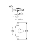 GROHE GROHTHERM SPECIAL bateria wannowa z termostatem-34671000