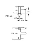 GROHE PLUS dwuuchwytowa bateria wannowa-25132003