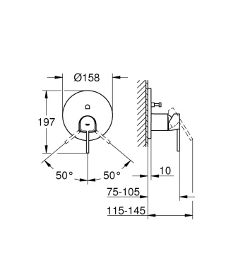 GROHE PLUS jednouchwytowa bateria wannowa-24060AL3