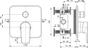 IDEALSTANDARD EDGE bateria wannowa podtynkowa-A7124