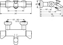 IDEALSTANDARD CERAPLUS bateria termostatyczna wannowa-A4089