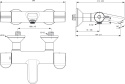 IDEALSTANDARD CERAPLUS 2 bateria termostatyczna wannowa-A6873