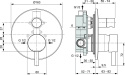 IDEALSTANDARD CERALINE bateria wannowa podtynkowa-A6939