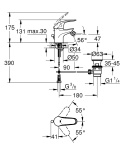 GROHE Swift jednouchwytowa bateria bidetowa-23266000