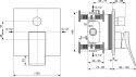 IDEALSTANDARD CHECK bateria wannowa podtynkowa-A7374