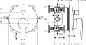 IDEALSTANDARD CONNECT BLUE bateria wannowa podtynkowa-A5802