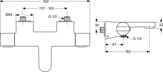 IDEALSTANDARD CERATHERM 200 NEW bateria termostatyczna-A4630