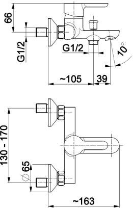 KFA GRANAT bateria wannowa-5524-010-00