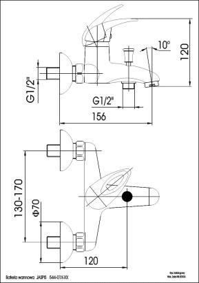 KFA JASPIS bateria wannowa-544-010-00