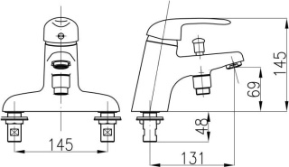 KFA ALBIT bateria wannowa-4605-011-00