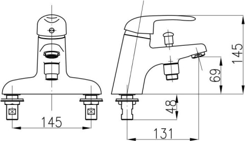 KFA ALBIT bateria wannowa-4605-011-00