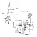 KLUDI AMEO bateria wannowo-natryskowa DN 15-414480575