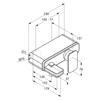 KLUDI E2 bateria wannowo-natryskowa DN 15-494450575