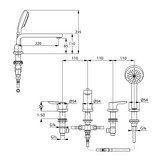 KLUDI PURE&SOLID bateria wannowo-natryskowa DN 15-344230575