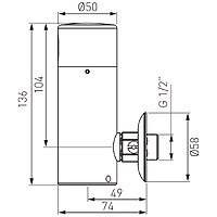 FERRO Zephyr Sensor bezdotykowy zawór pisuarowy-BBB211