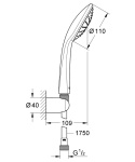 GROHE Vitalio Joy 110 Mono zestaw prysznicowy-27324000