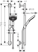 HANSGROHE Raindance Select S Zestaw prysznicowy-26321000