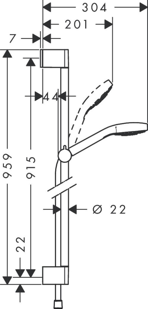 HANSGROHE Croma Select E Zestaw prysznicowy Multi-26590400