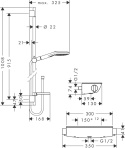 HANSGROHE Raindance Select E Zestaw prysznicowy 120-27039000