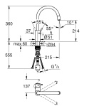 GROHE Concetto Jednouchwytowa bateria zlewozmywakowa-32663DC3