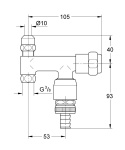 GROHE WAS® ZAWÓR ″ECKFIX″ 3/8″-41033000