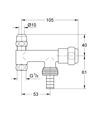 GROHE WAS® ZAWÓR ″ECKFIX″ 3/8″-41030000