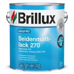 BRILLUX Lakier Lacryl-PU Seidenmattlack 270 (3 L)
