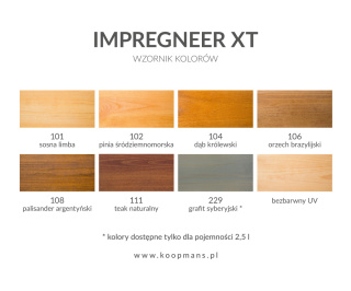KOOPMANS IMPREGNEER XT - Koloryzująca lakierobejca z funkcją impregnacji (5 L)