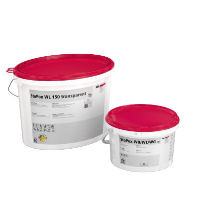 STO Lakier epoksydowy StoPox WL 150 transparent Set (A+B) (8 kg) STO Lakier epoksydowy StoPox WL 150 transparent Set (A+B) (8 kg)